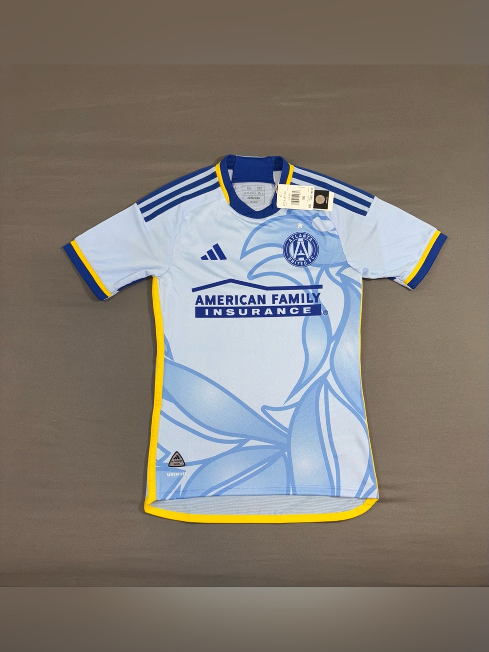 Men’s Adidas Atlanta United MLS Authentic On Field Jersey Light Blue Size XS